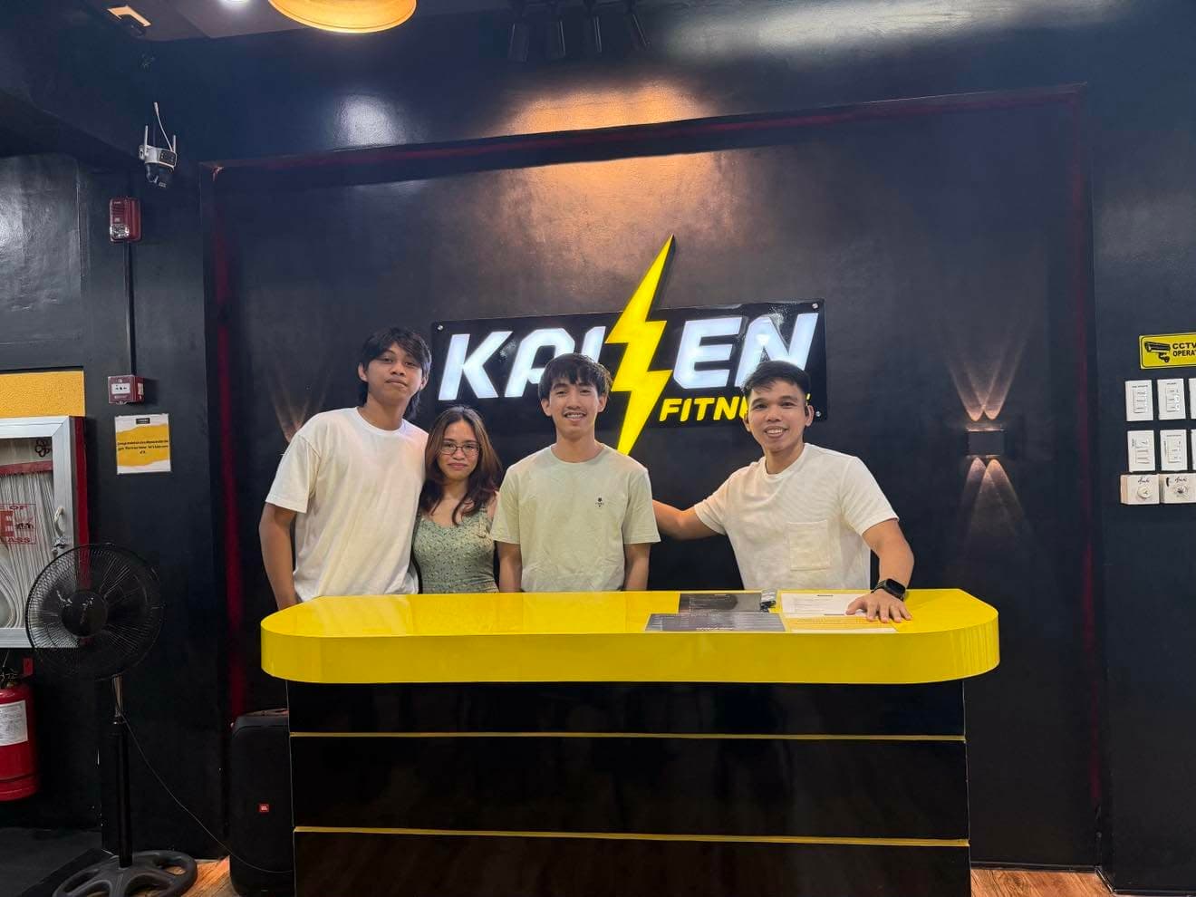 On-site with the Kaizen Fitness team at their front desk